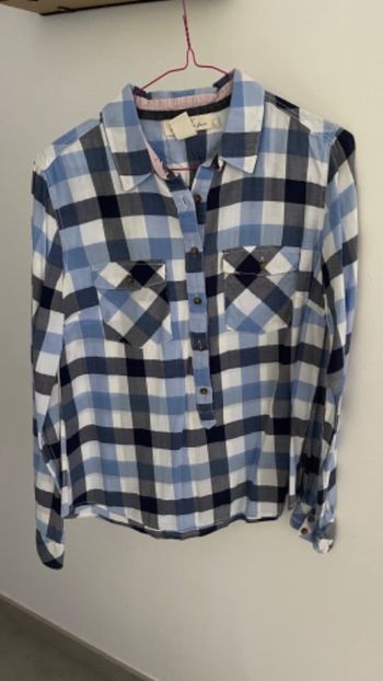 chemise carreaux bleus H&M 36