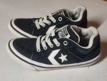 basket converse enfant pointure 29 – noires blanches – all star