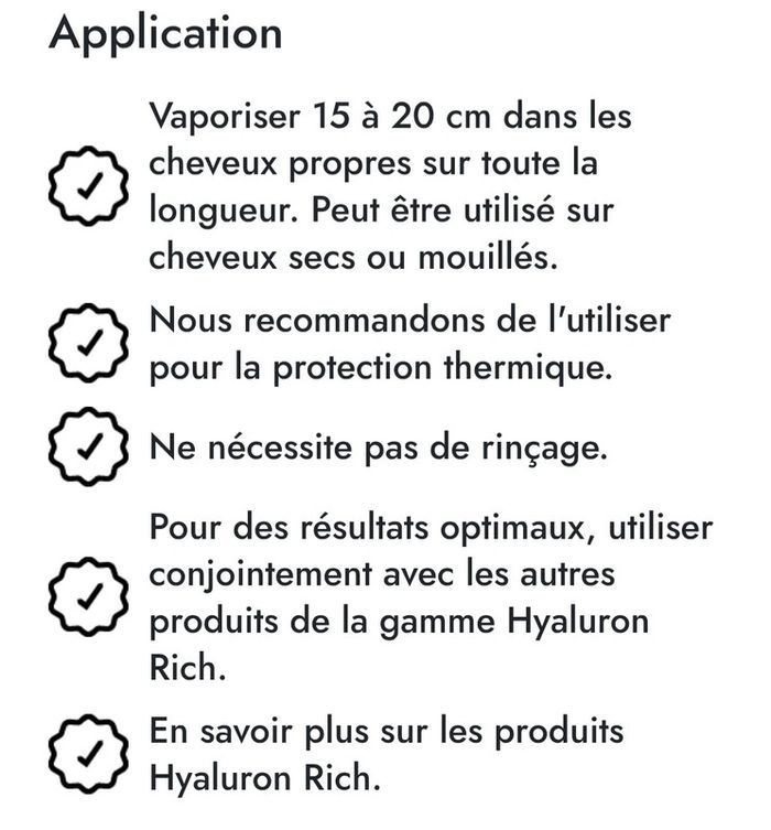 🌹Hair spray hydratent hyaluron Mihi - photo numéro 7