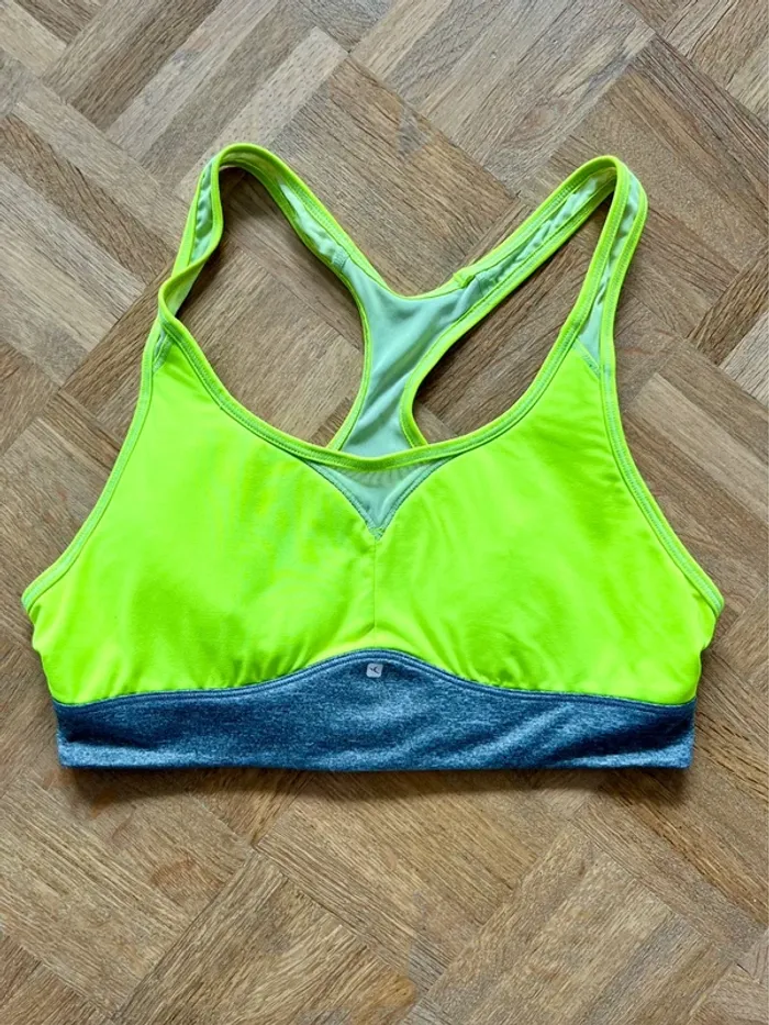 Brassière jaune fluo