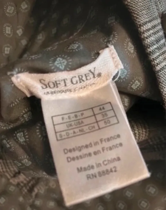 Pantalon de costume à pinces style écossais - photo numéro 8