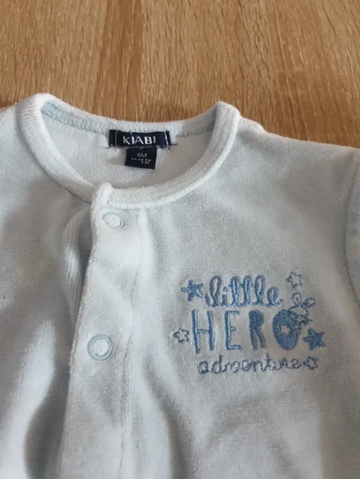 Pyjama 1 pièce Kiabi 6 mois - photo numéro 2