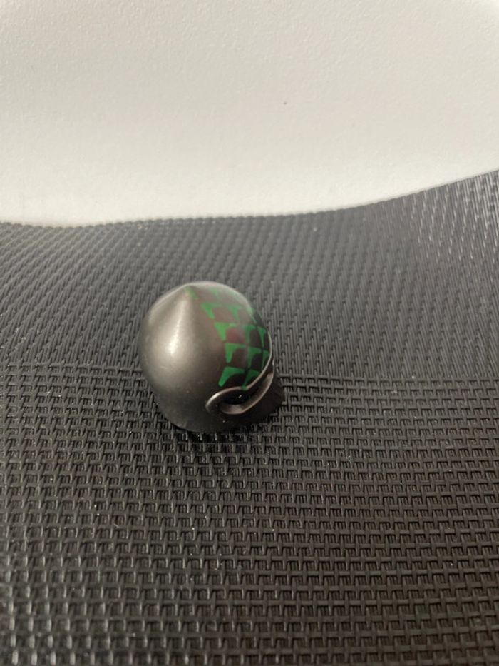 Playmobil casque chevalier gris et vert 3345 3841 armure moyen âge château citadelle forteresse - photo numéro 2