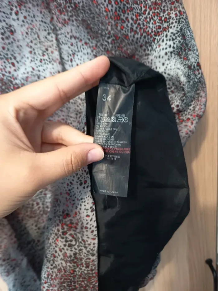 Robe noir et marron IKKS - Taille XS 34 - photo numéro 6