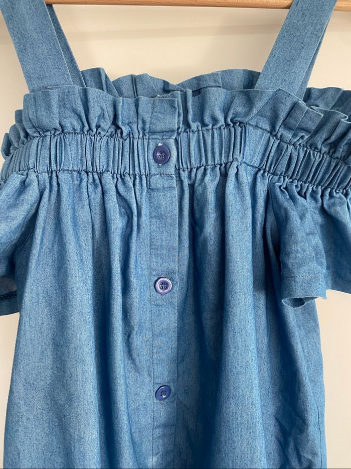 Robe bleue épaules  dénudées »boutique indépendante « 14 ans - photo numéro 5