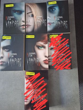 Lot 5 tomes Journal d'un vampire 1-5