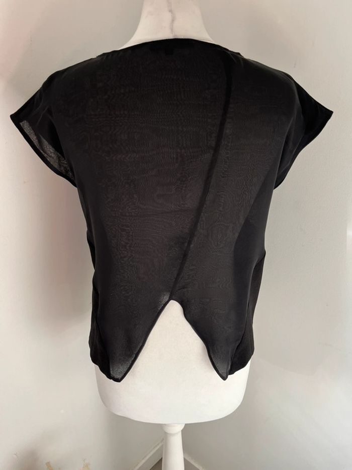Blouse noire en soie Maje M - photo numéro 5