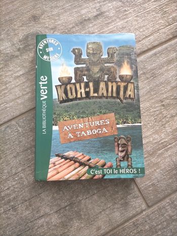 Livre bibliothèque verte Koh-Lanta