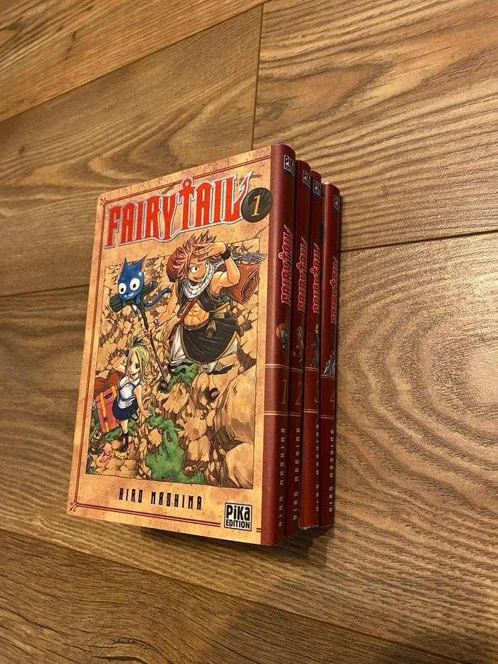 Lot 4 tomes manga Fairy Tail, très bon état - photo numéro 3