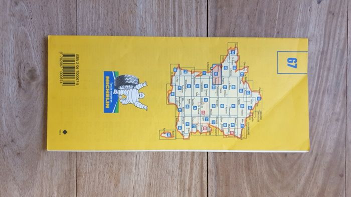 Vintage carte routière Michelin France Nantes Les Sables d Olonne Poitiers numéro 67 - photo numéro 2