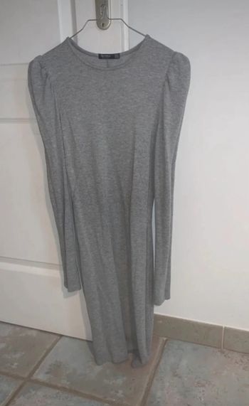 Robe moulante grise, Bershka, femme, taille M