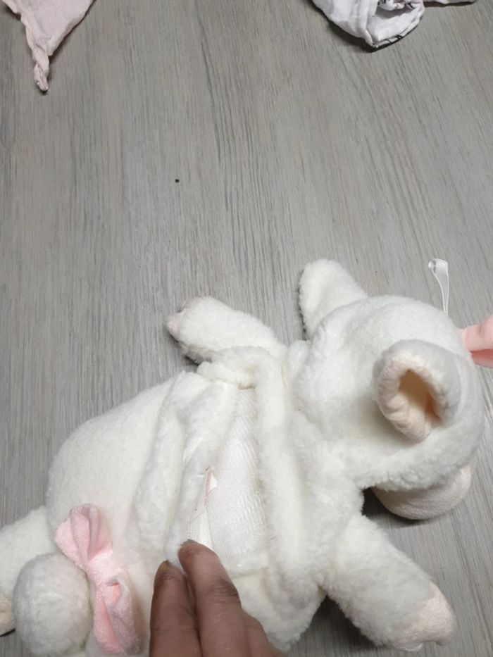 Doudou nounours mouton fille - photo numéro 4
