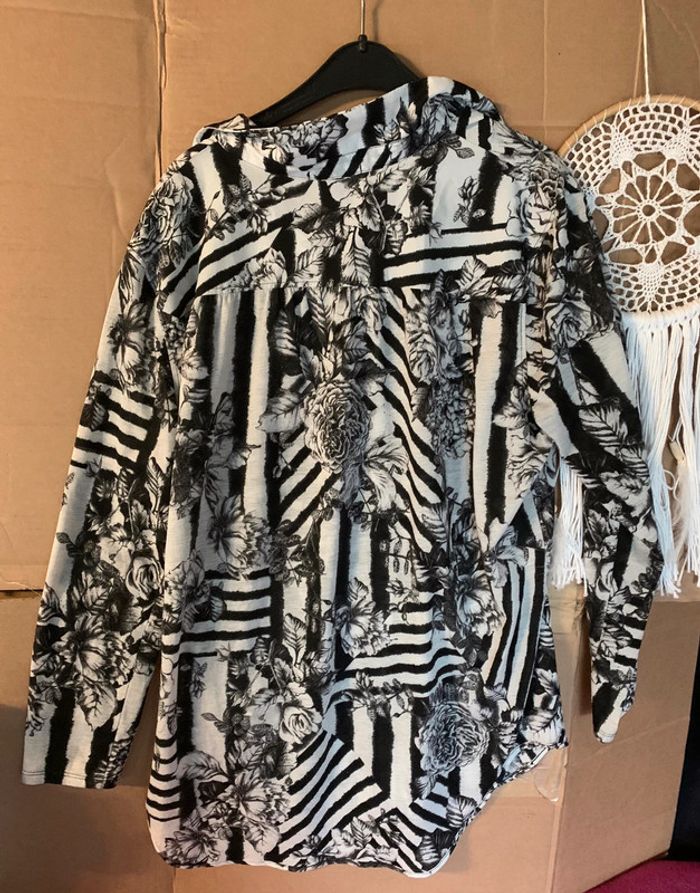 Veste chemise H&M (noir), S / 36 / 8 (154) - photo numéro 2