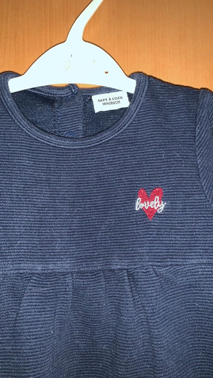 Robe manches longues « lovely » 18 mois - photo numéro 2