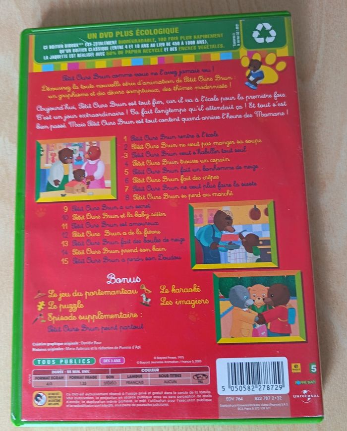 DVD petit ours brun rentre à l'école - photo numéro 2