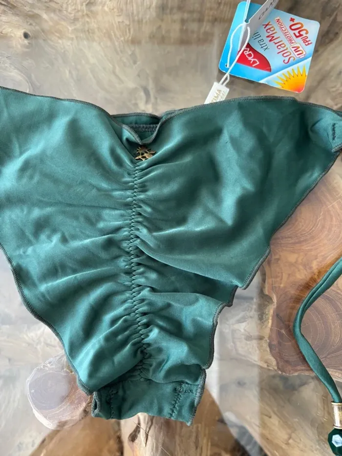 Bas de maillot de bain femme vert bijou Cia maritima - photo numéro 4