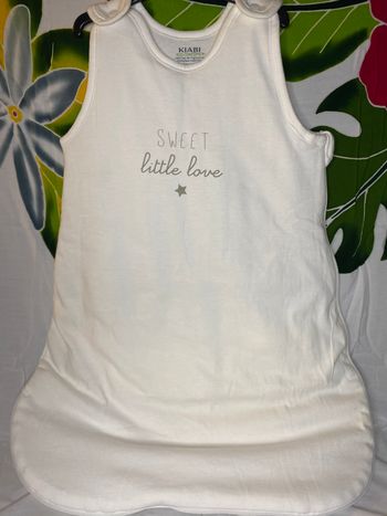 Gigoteuse Jersey blanc 0-6 mois