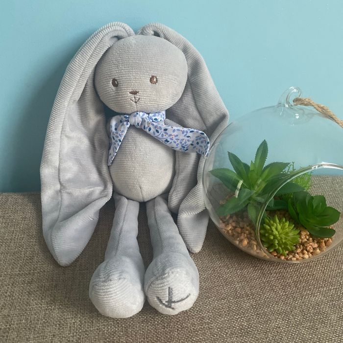 Doudou lapin lapinoo bleu kaloo 35 cms