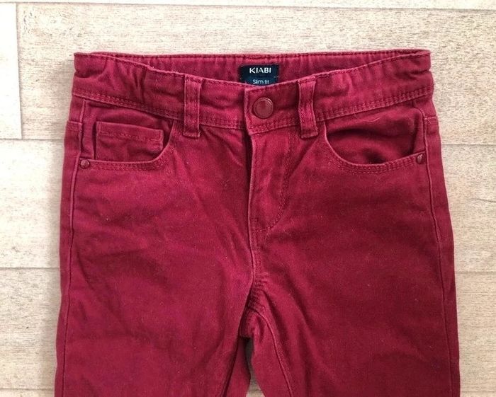 Pantalon fille bordeaux kiabi - photo numéro 3