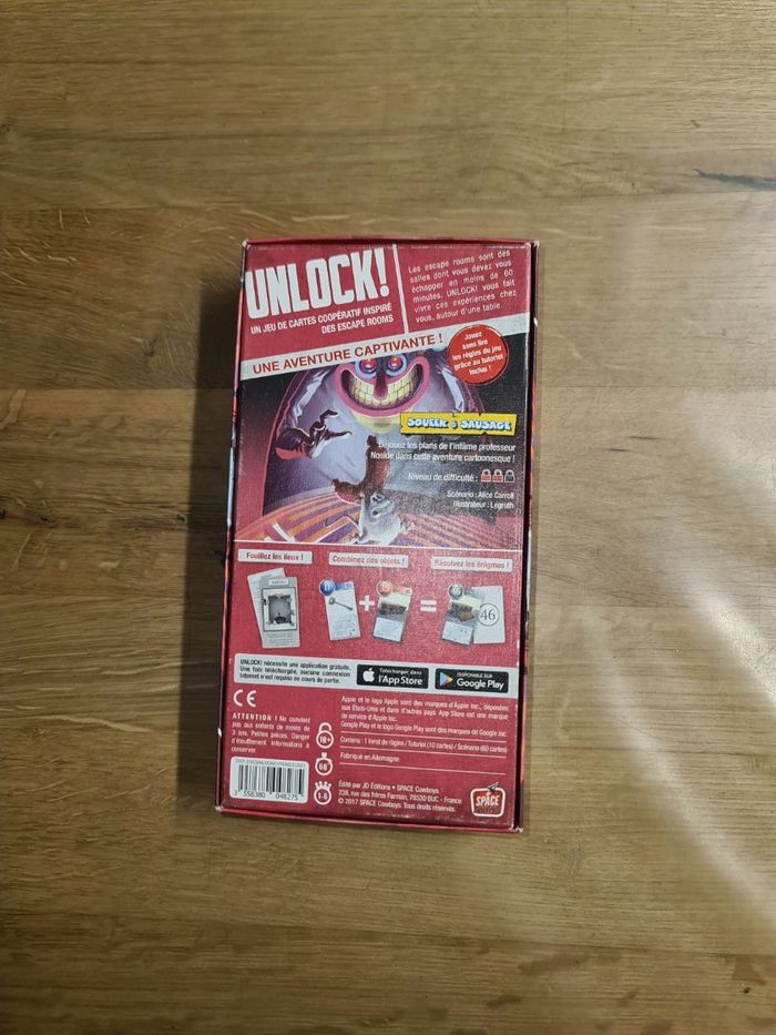 Jeu de cartes Unlock Squeek & Sausage des éditions Space Cowboys, - photo numéro 3