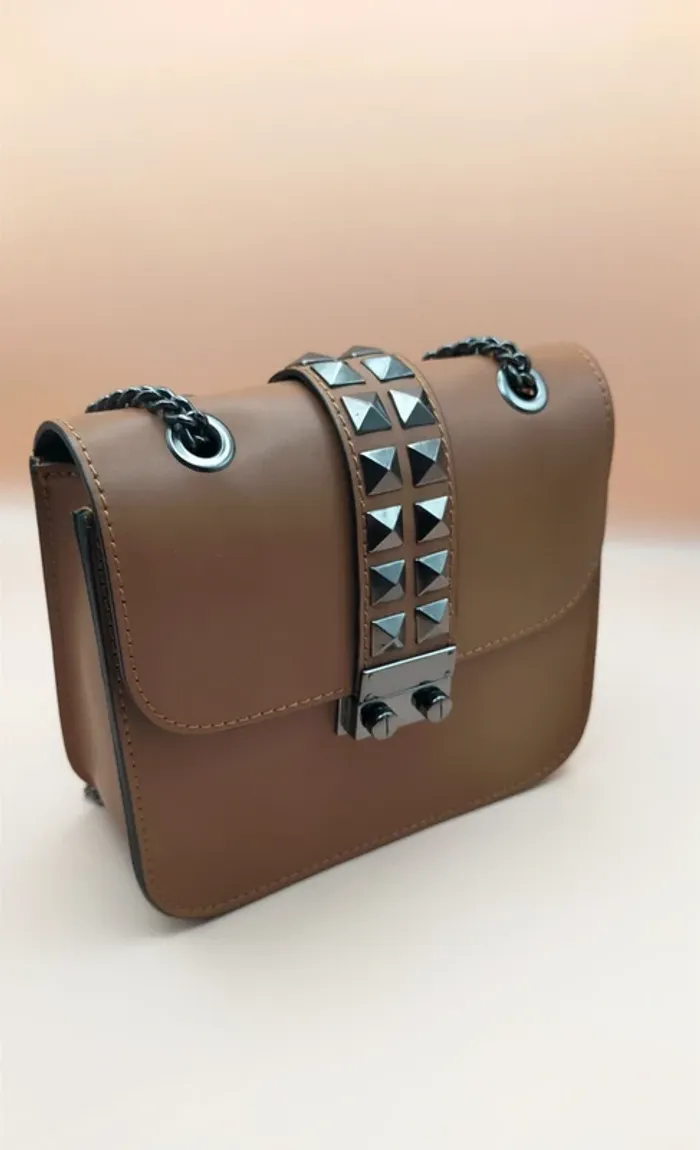 Sac à main en cuir fabriqué en Italie, cuir, marron, The Genuine Leather - photo numéro 4