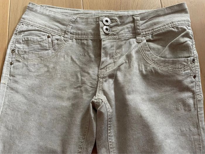 Pantalon léger gris/beige - Black Bat - 36 - photo numéro 3