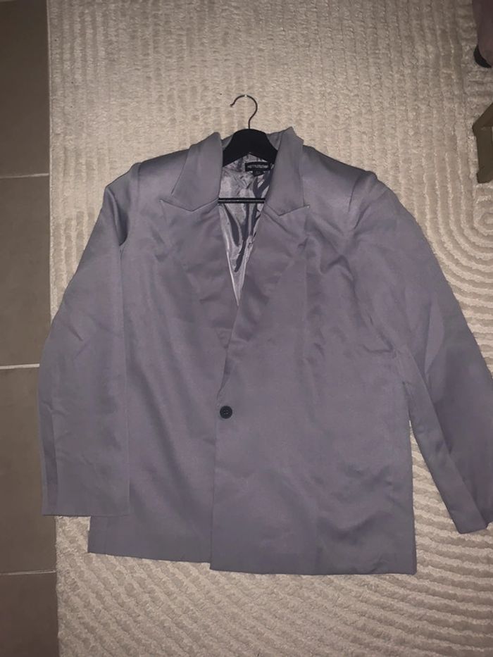 blazer gris clair