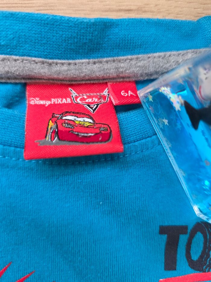 TEE-SHIRT MANCHE LONGUE DISNEY PIXAR THE CARS TURQUOISE/GRIS 6ANS - photo numéro 4