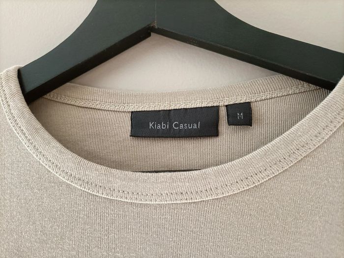 T Shirt manches longues beige T. M - photo numéro 3