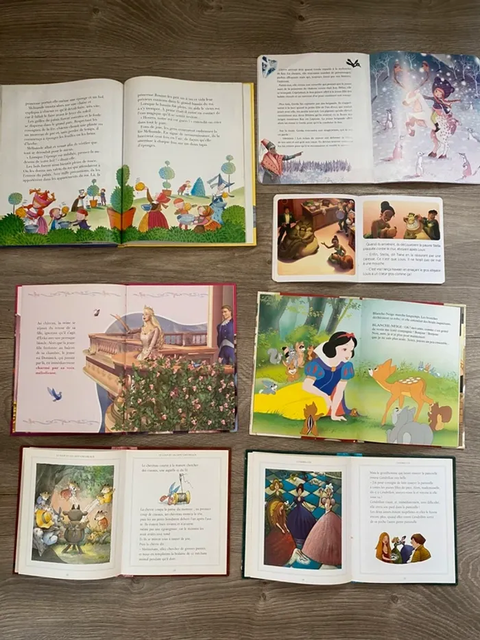 Enfants livres filles barbie reine princesse fée cendrillon blanche-neige disney - photo numéro 3