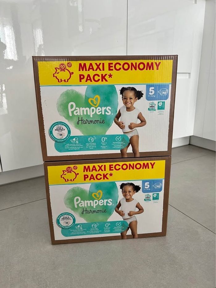 3 cartons Pampers Harmonie Maxi Pack taille 5 - photo numéro 3