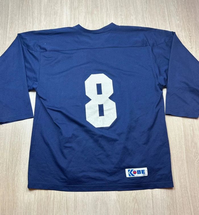 Maillot Hockey Vintage Kobe IGHL The Place To Play Numéro 8 Bleu Marine Y2K - photo numéro 2