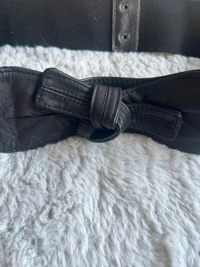 Ceinture noire élastique Comptoir des Cotonniers – Taille 3, fermeture boutons pression - photo numéro 2