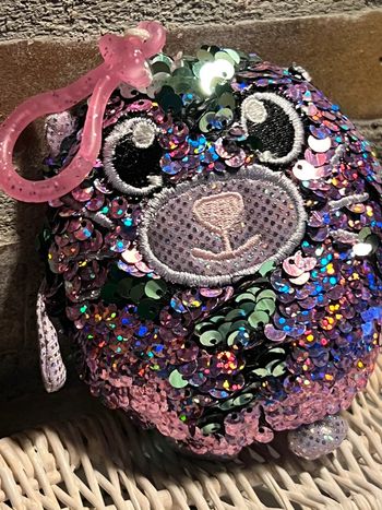 Porte clé sequins