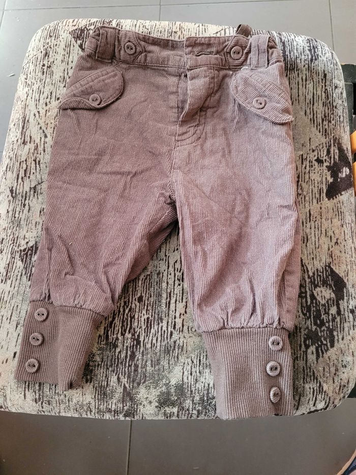 Pantalon velours taille reglable 6 mois Canada house