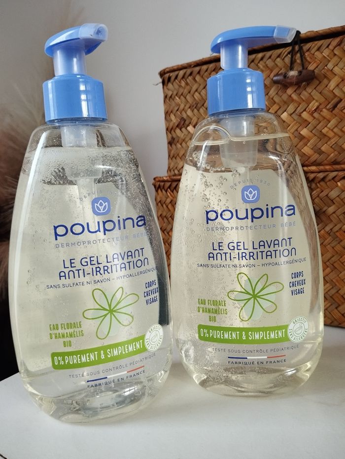 2 gel lavant poupina