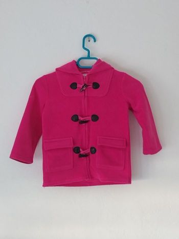 Veste type duffle-coat laine polaire Moussaillon pour une fille de 4-5 ans