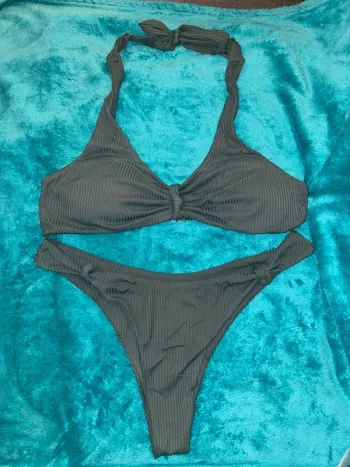 Maillot de bain vert SHEIN L