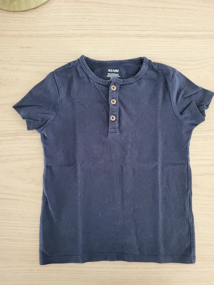 Tee-shirt marine Kiabi 36 mois - photo numéro 2
