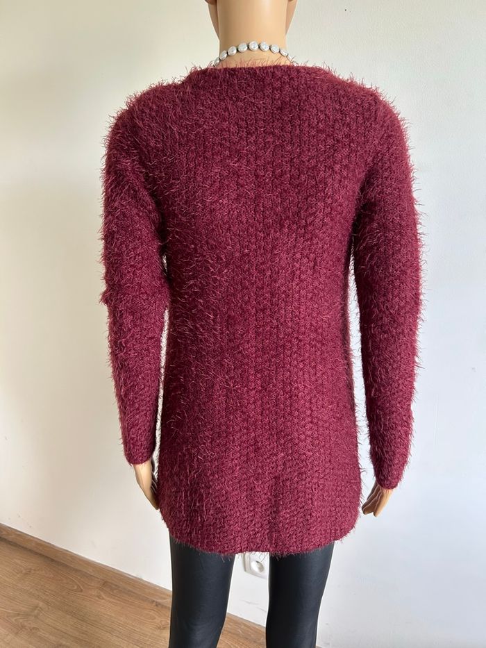 Cardigan bordeaux tout doux Morgan taille XS jamais porté - photo numéro 5