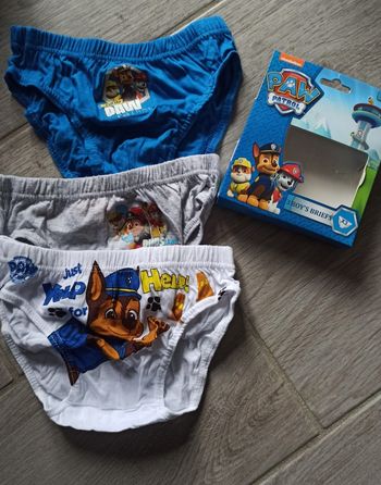 🐶 Lot de 3 slips la pat patrouille 6-8 ans 🐶