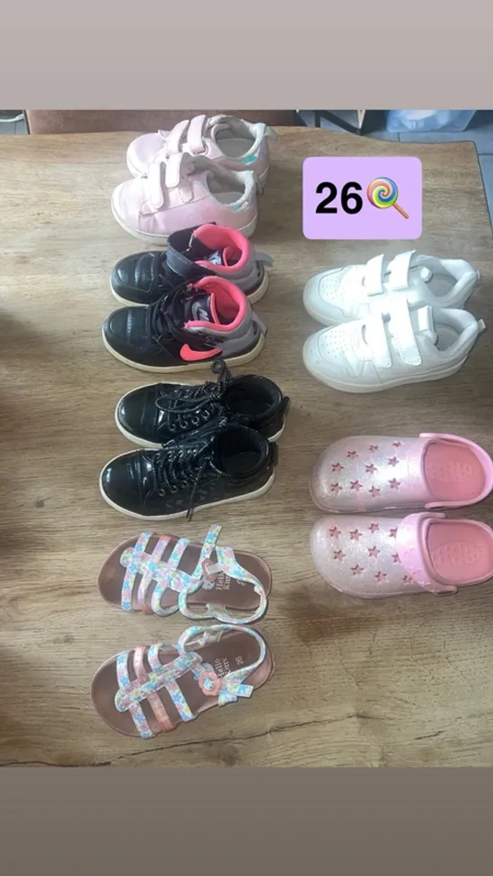 Lot chaussures 26 🍭