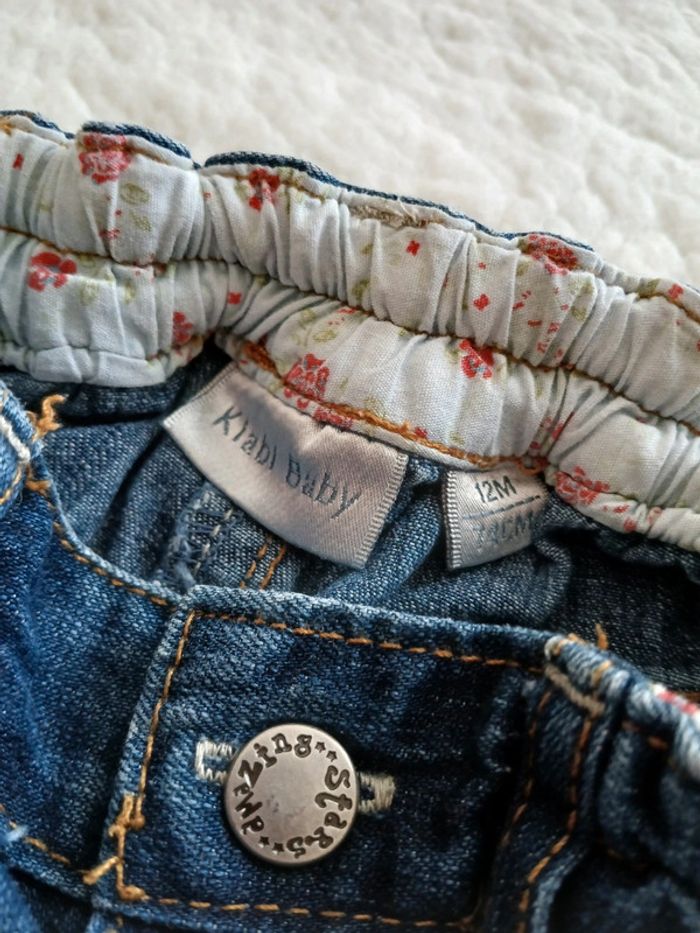 Jupe en jeans taille 12 mois - photo numéro 3