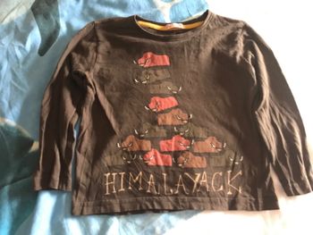 Haut manches longues marron Himalayack 3 ans