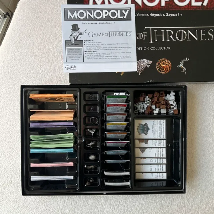 Monopoly Game of Thrones / GOT - Édition Collector officielle Hasbro - photo numéro 3