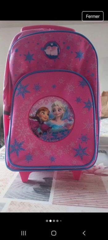 Cartable trolley reine des neiges