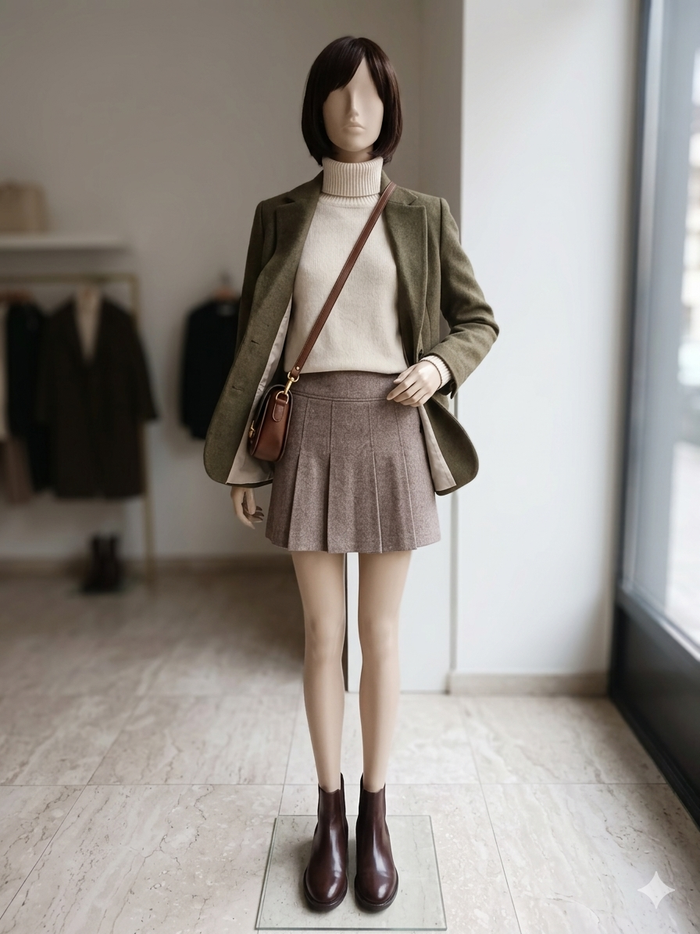 jupe chinée marron taille 36 Esprit - photo numéro 2