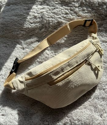 Sac baba beige en velours côtelé