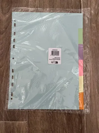 Lot de 6 intercalaires pastel Exacompta