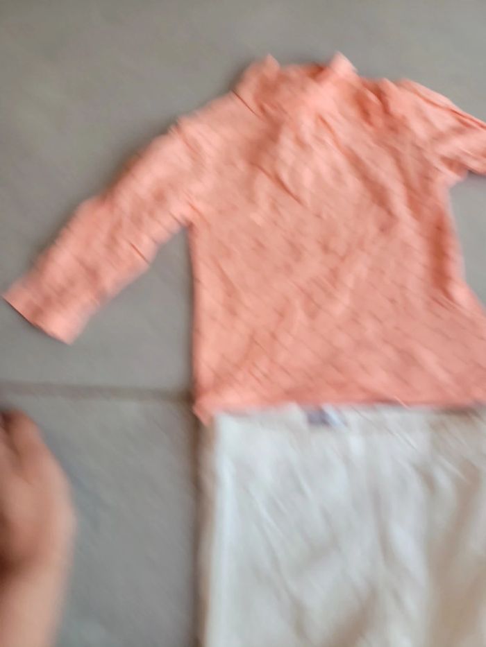 Lot ensemble bébé fille 6 9 mois manche longue pantalon haut - photo numéro 4